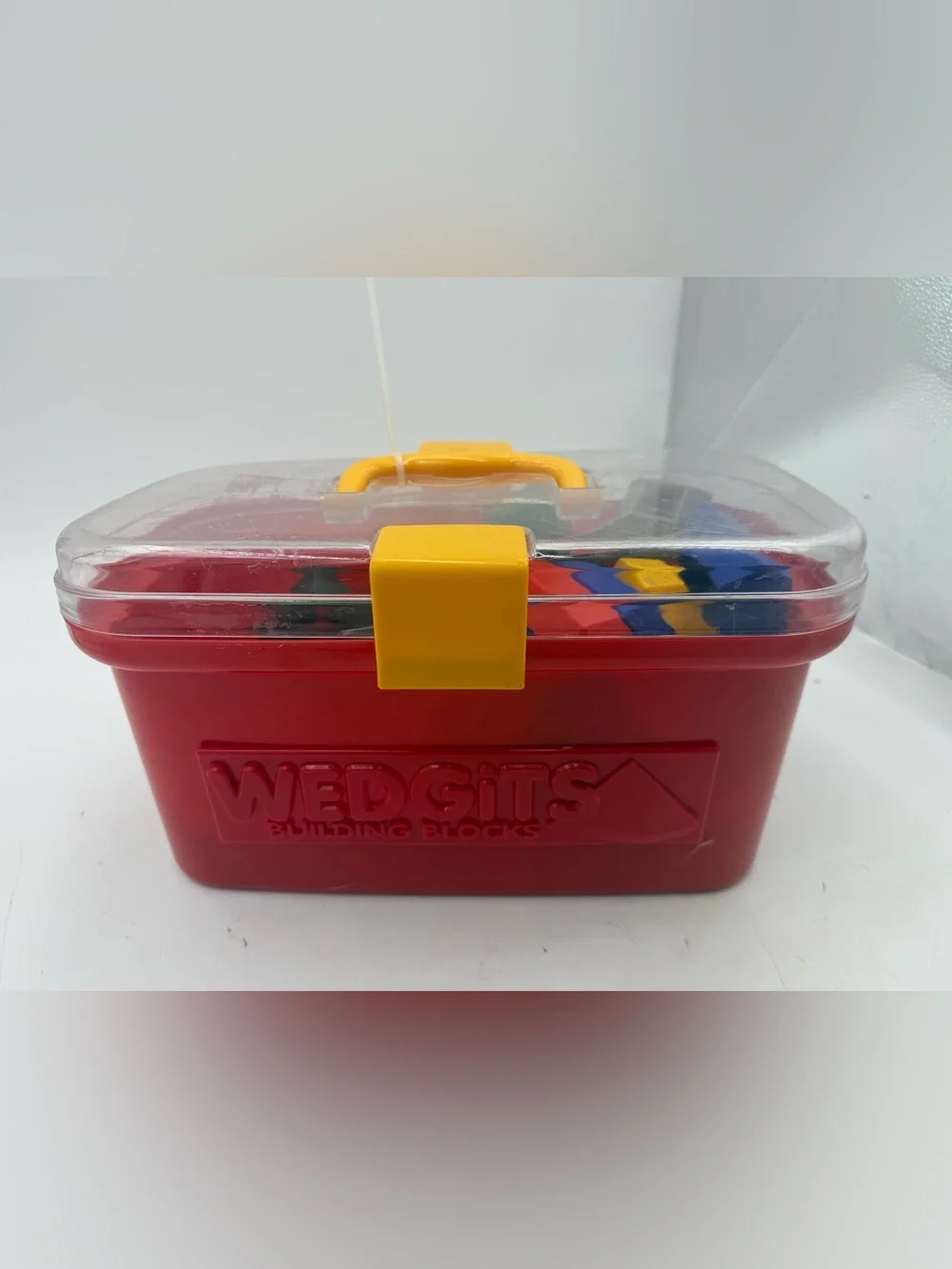 Wedgits Building Blocks To Go w/Carrying Case and Instruction Cards .